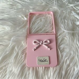 Samsung Galaxy 7 flip Pink Bow Phone Case